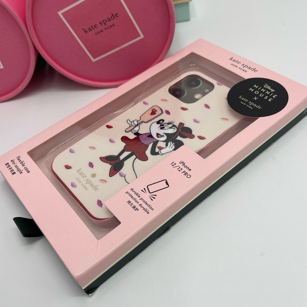 Kate Spade NY x Disney Minnie Mouse IPhone 12/12 Pro Mini Flexible Phone Case - Picture 4 of 16